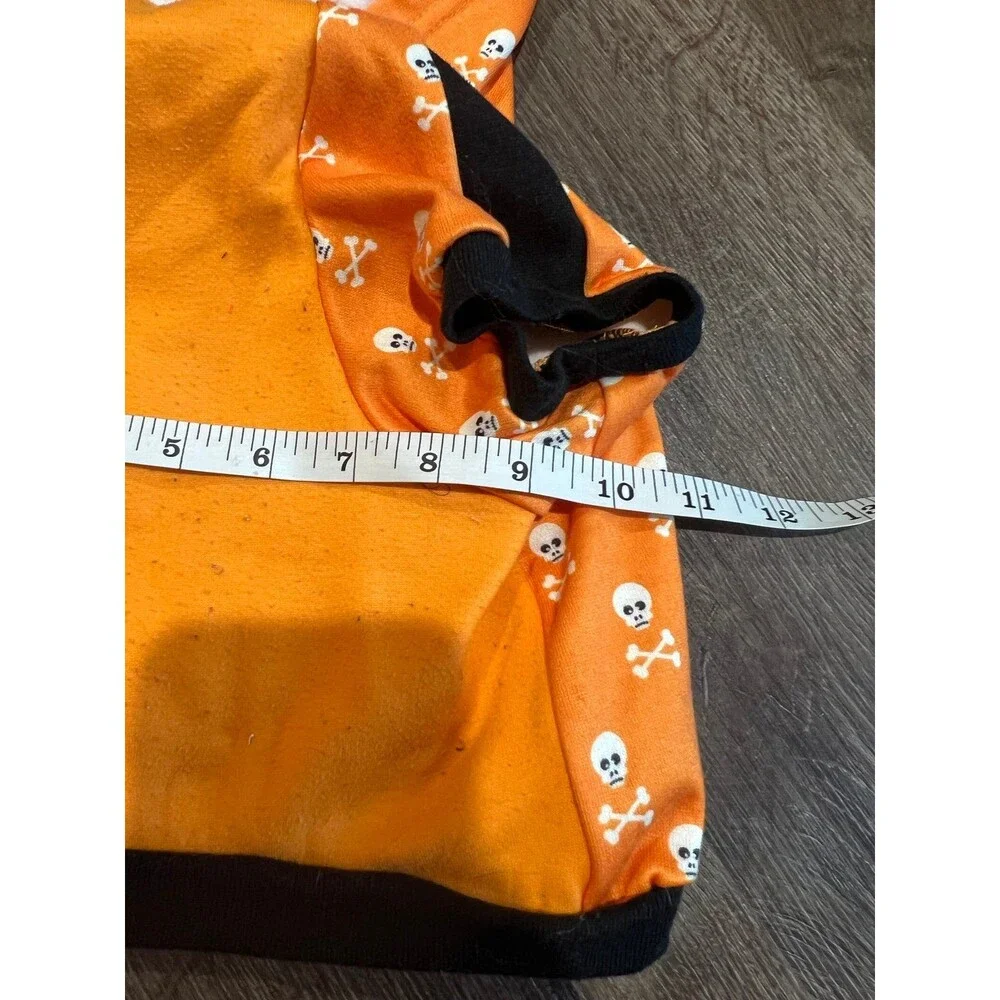 Dog Halloween Orange‎ Skull Hoodie
